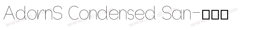 AdornS Condensed San字体转换